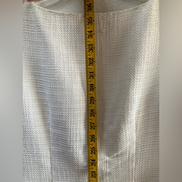 Calvin Klein White Tweed Sleeveless Dress - Picture 10 of 15